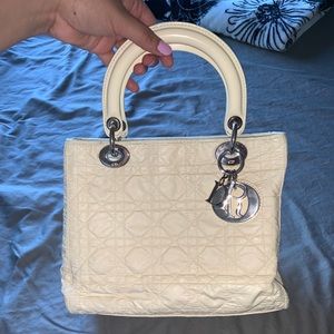 ‼️ SALE till end of day‼️ Lady Dior in Ivory Nylon